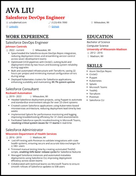 18 Devops Resume Samples Built For 2025