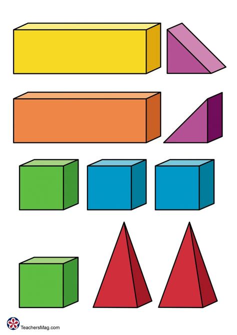 3D Shapes Printable Building Activity For Children Teachersmag Com 3D Shapes Printable Building Activity For Children Teachersmag Com