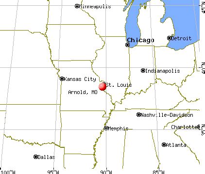 Arnold MO to 400 Miles South Destination