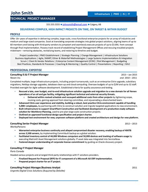 5 Technical Project Manager Resume Examples Guide For 2024
