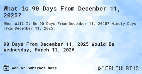 90 Days Countdown Tips