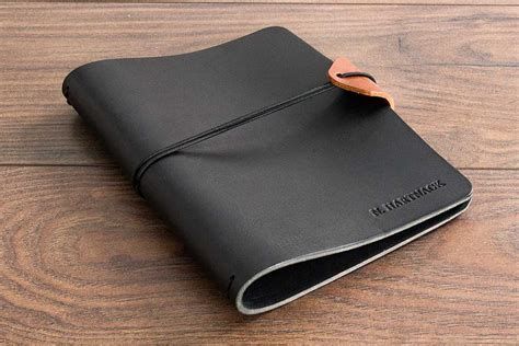 A5 Leather Notebook Holder Quality Thick Personalised Covers H Amp Co