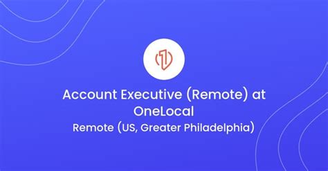 Account Executive Remote At Onelocal R Techsalesjobs