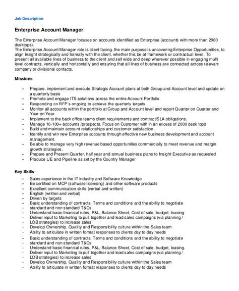 Account Manager Job Description Templates How To Write Examples Account Manager Job Description Templates How To Write Examples