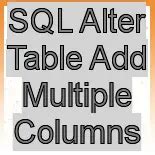 Add Multiple Columns to Table