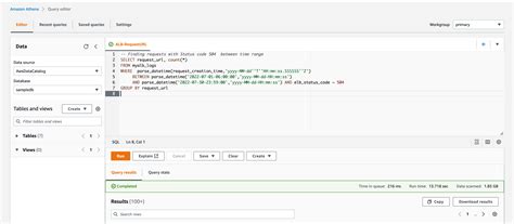 Athena Client Query Pagination TypeScript