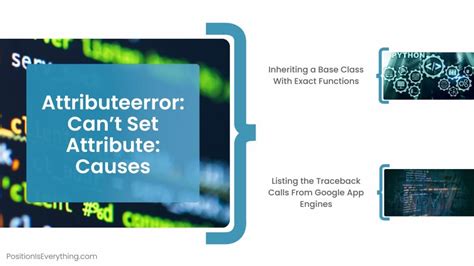 AttributeError Cant Set Attribute Fix