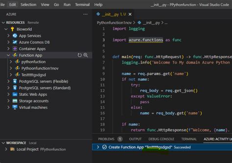 Azure Functions Python Developing And Deploying Azure Function Azure Functions Python Developing And Deploying Azure Function