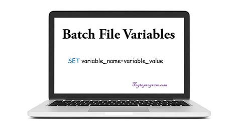 Set Variable in Batch File