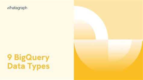 Big Query Data Types Guide