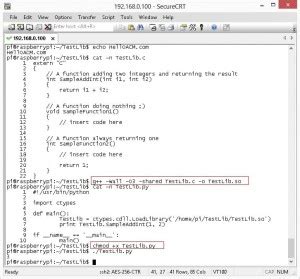 Calling C Shared Library From Python Code Linux Version Calling C Shared Library From Python Code Linux Version