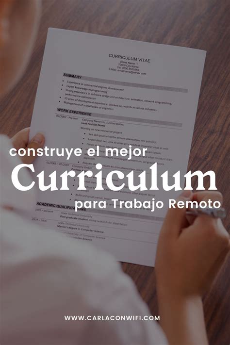 Construye El Mejor Curriculum Para Trabajo Remoto En 2023 Curriculum Construye El Mejor Curriculum Para Trabajo Remoto En 2023 Curriculum
