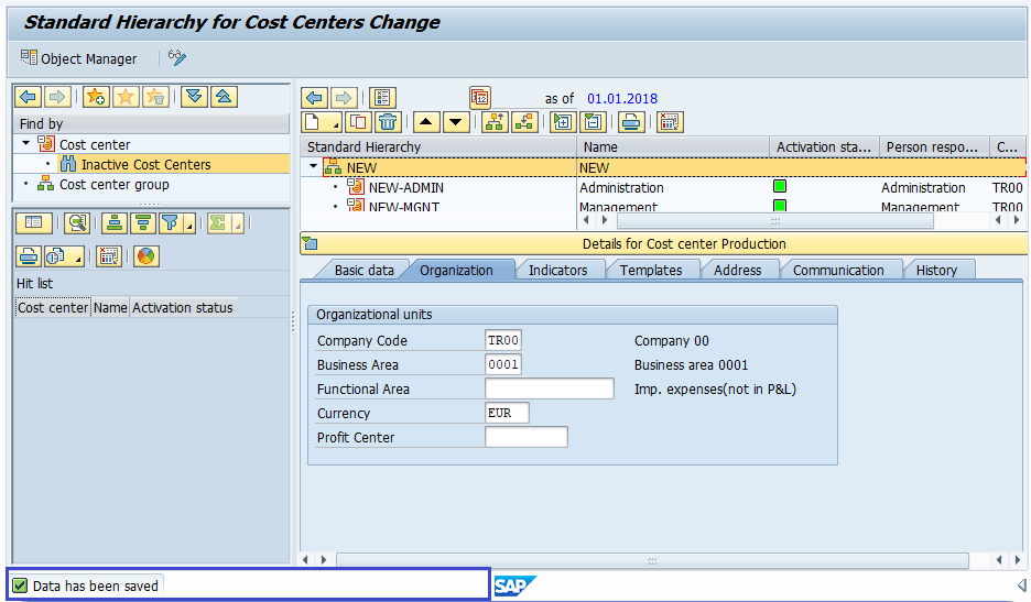 SAP Cost Centre Table Guide