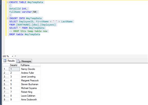 Create Temporary Table In Sql Server Csharpcode Org Create Temporary Table In Sql Server Csharpcode Org