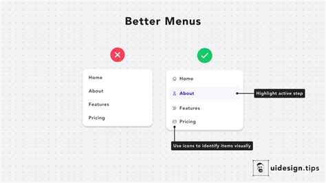 Design Better Menus Ui Design Tip Design Better Menus Ui Design Tip