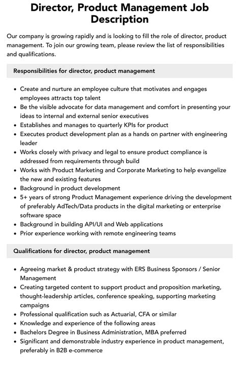 Director of Product Management Jobs