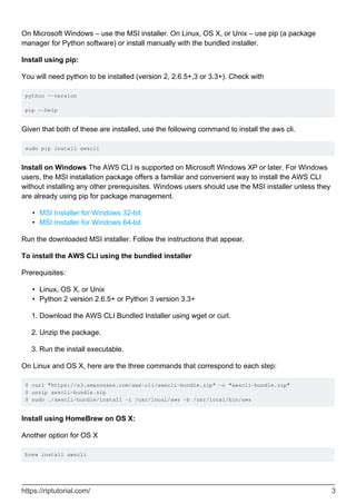 3 Ways Download AWS CLI
