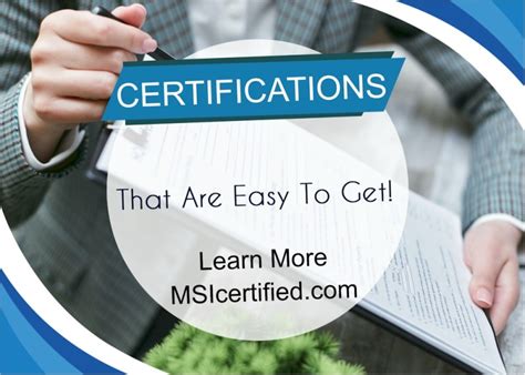Easiest Certifications to Get Quickly