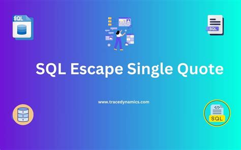 Escape Single Quote in SQL