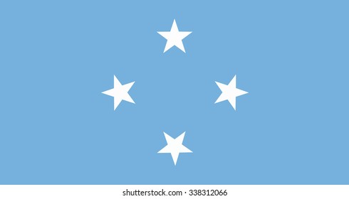 Flag Of The Federated States Of Micronesia Stock Vector Illustration Flag Of The Federated States Of Micronesia Stock Vector Illustration