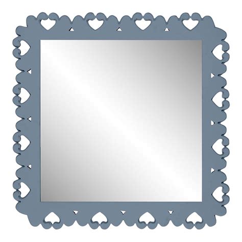 Fleur Home Garden District Satsuma Square Mirror In Bachelor Blue Fleur Home Garden District Satsuma Square Mirror In Bachelor Blue