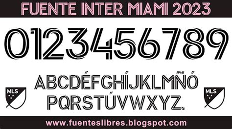 Fuentes Deportivas Y M S Tipografia Inter Miami 2023 Fuente Mls 2023