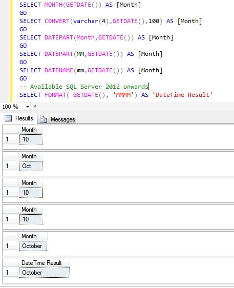 Function To Extract Month From Date In Sql Server Function To Extract Month From Date In Sql Server