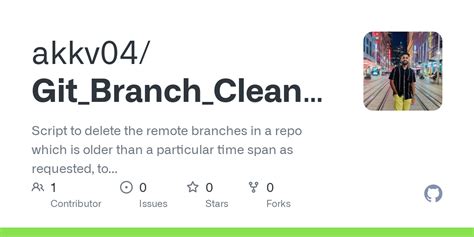 Cleanup GitHub Repo Branches