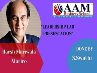 Harsh Mariwala Ppt