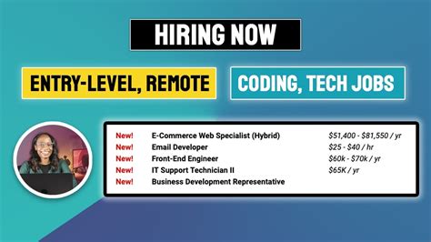 Hiring Now Entry Level Remote Coding Tech Jobs 5 23 2023 Stream