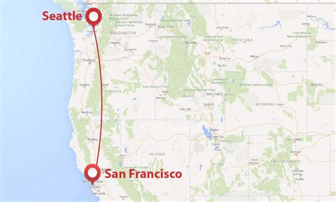 Seattle to San Francisco Distance