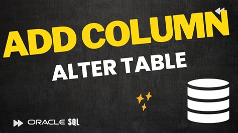How To Add Column To Existing Tables With Alter Table In Oracle How To Add Column To Existing Tables With Alter Table In Oracle