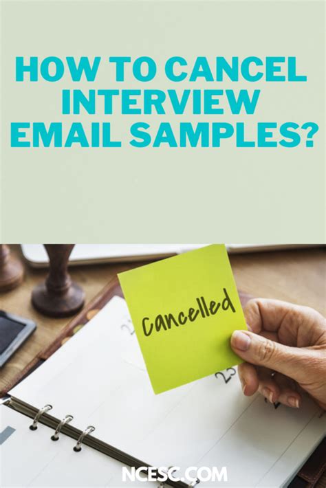 Cancel Interview If No Longer Interested