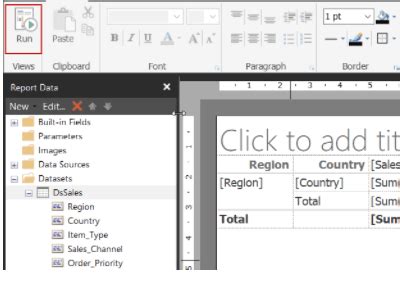 Create Bookmark in SSRS Report
