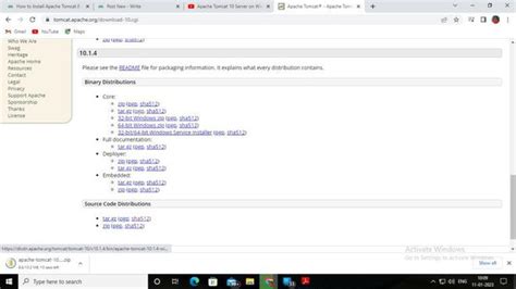 How To Install Apache Tomcat On Windows Geeksforgeeks