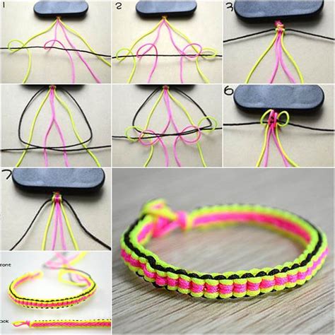 How To Make Diy 6 String Braided Friendship Bracelet Icreativeideas Com How To Make Diy 6 String Braided Friendship Bracelet Icreativeideas Com