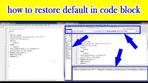 How To Restore Default In Code Block How To Restore In Code Block How To Restore Default In Code Block How To Restore In Code Block