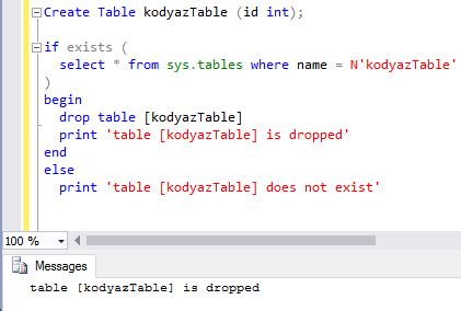 How To Use Sql Drop Table If Table Exists In Sql Database