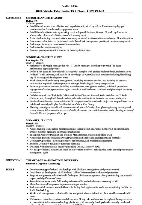 It Audit Resume Samples Velvet Jobs
