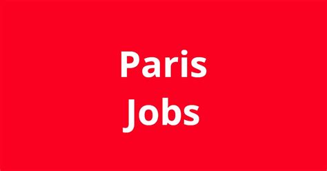 5 Jobs Hiring Paris TX