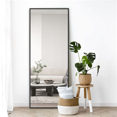 Neutype Full Length Mirror Aluminum Alloy Thin Frame 64 X21 Black Neutype Full Length Mirror Aluminum Alloy Thin Frame 64 X21 Black