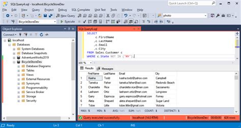 Not in Not Exists SQL Guide
