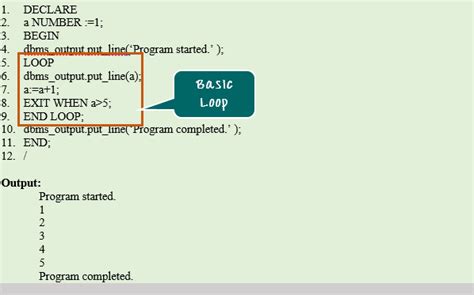Oracle Pl Sql Loop With Example Oracle Pl Sql Loop With Example
