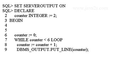 Oracle Pl Sql Tutorial Pl Sql Loop