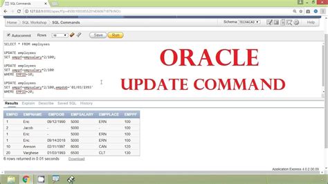 Oracle Update Select From Example Oracle Update Select From Example