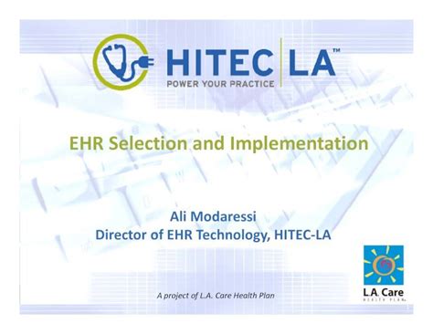 Pdf Ehr Selection And Implementation Hitec La Ehr Selection And Pdf Ehr Selection And Implementation Hitec La Ehr Selection And