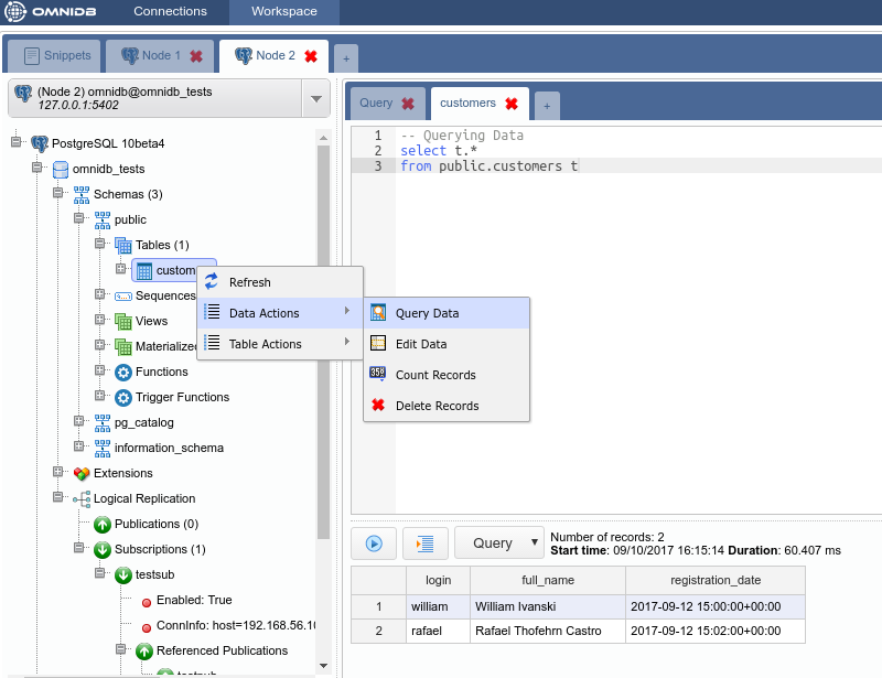 Postgres Bdr With Omnidb Edb