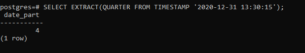 Postgresql Extract Function Postgresql Extract Function