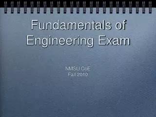 Ppt Essential Tips For Fundamental Of Engineering Exam Powerpoint