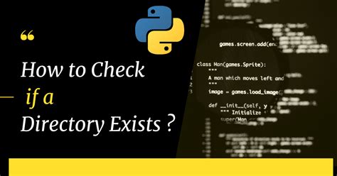 Check Directory Exists in Python